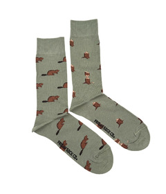 Friday Sock Co. Men's Beaver & Log Socks