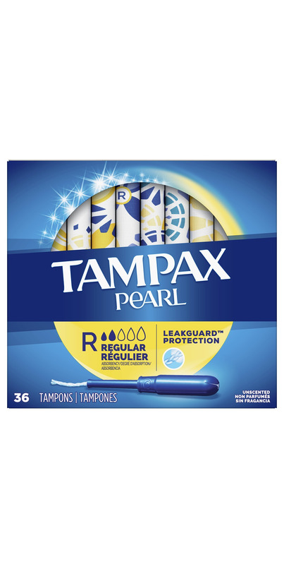 Tampax Pearl Tampons Ultra Absorbency Unscented 36 Each (Pack of 4)