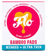 Voici la combinaison de tampons en bambou ultra-minces de Flo FLO