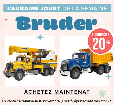 L'aubaine jouet de la semaine : Économisez 20 % sur les produits Bruder