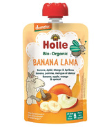 Holle Organic Pouch Banana Lama Banane, pomme, mangue & Abricot