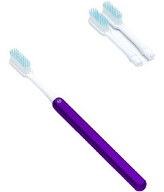 Nada Adult Toothbrush Starter + 2 Brush Heads Soft Purple