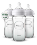 Philips AVENT Natural 8 oz Glass Feeding Bottles