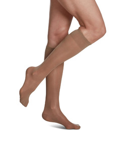Sigvaris Sheer Fashion Compression Sock Womens Natural