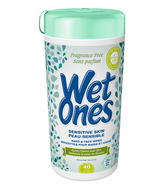 Lingettes Wet Ones pour peau sensible pour les mains et le visage
