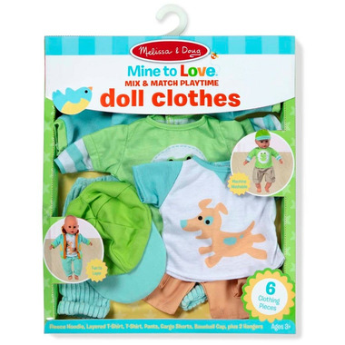 Melissa and doug shop baby doll clothes