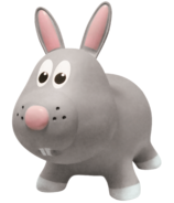 Farm Hoppers Inflatable Bouncing Rabbit Grey
