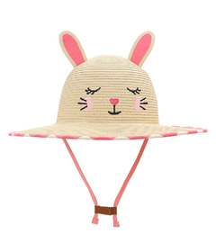 FlapJackKids Kids Lifeguard Straw Hat Bunny