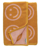 Baggu Bath Towel Marigold Peach Happy