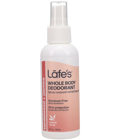Lafe's Body Care Whole Body Deodorant Spray Sandalwood + Jasmine