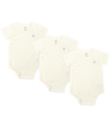 Nest Designs Basics Organic Cotton Ribbed Kimono Short Sleeve T-Shirt White