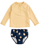 petit lem Baby Top and Diaper Swim Set Knit Yellow