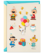 Hallmark Signature Peanuts Birthday Card Charlie Brown And Friends