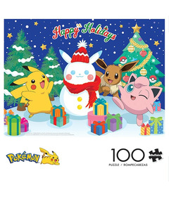Buffalo Games Puzzle Pokemon Pikachu Snowman
