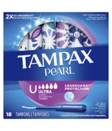 Tampax Pearl Tampons Ultra Absorbency with LeakGuard Braid