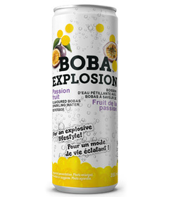image of Boba Explosion Sparkling Water Passionfruit with sku:339801