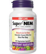 Webber Naturals Super NEM Membrane de coquille d'œuf naturelle
