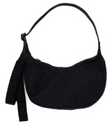 BAGGU Small Nylon Crescent Bag Black