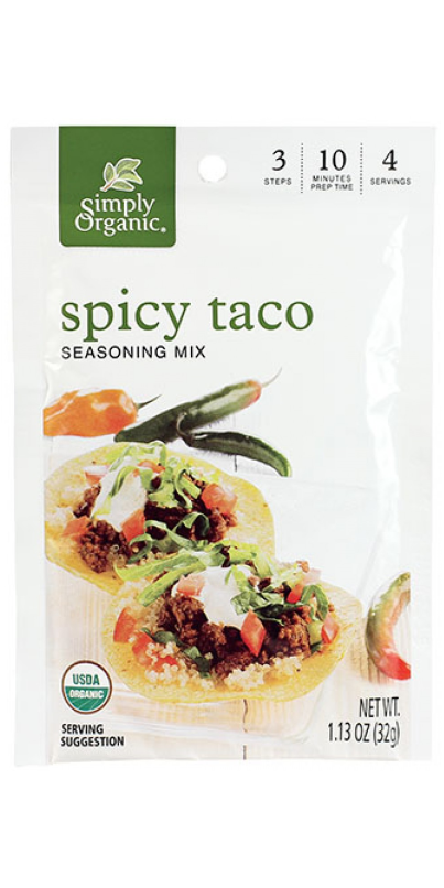 Buy Simply Organic Spicy Taco Seasoning Mix At Wellca Free Shipping 35 In Canada 8949