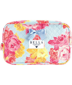 Bella Sleep & Spa Quilted Cosmetic Bag Roses