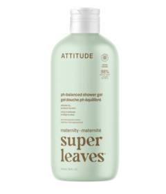 ATTITUDE Super Leaves Maternity Shower Gel Vanilla Cream