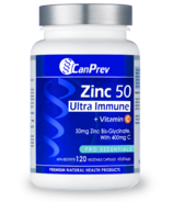 CanPrev zinc 50 ultra immune et vitamine C