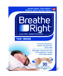 Breathe Right Tan Grandes Bandelettes nasales 