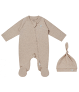 Nest Designs Basic Bamboo Cotton Romper Gift Set Warm Taupe