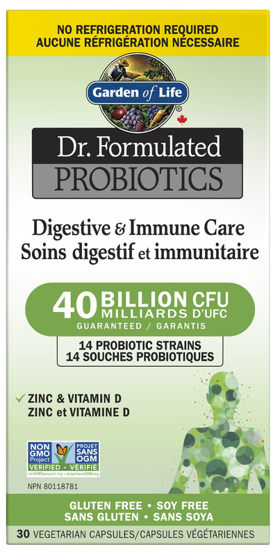 Garden of Life Probiotics for Women and Men, Dr. Formulated Once Daily  Ultra 90 Billion Adult Probiotic for Digestive Health, Immune System  Support