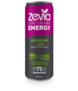 Zevia Boisson énergétique zéro calorie, framboise-lime
