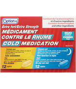 Emballage combiné de médicaments contre le rhume Option+ Extra fort
