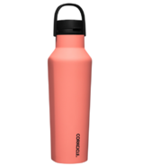 Corkcicle Sport Canteen Bottle Neon Lights Coral