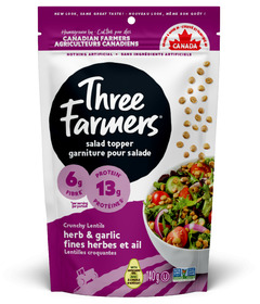 Three Farmers Lentil Salad Topper Garlic & Herb