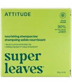 ATTITUDE Super Leaves Shampoo Bar Nourishing Pear & Amber