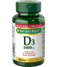 Nature's Bounty Vitamine D3 1000 UI 