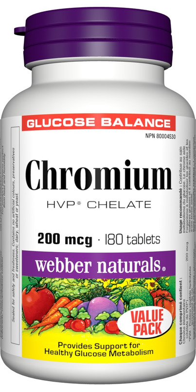 Buy Webber Naturals Chromium Chelate Tablets At Well.ca 