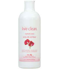Live Clean Sweet Pea Moisturizing Liquid Hand Soap Refill