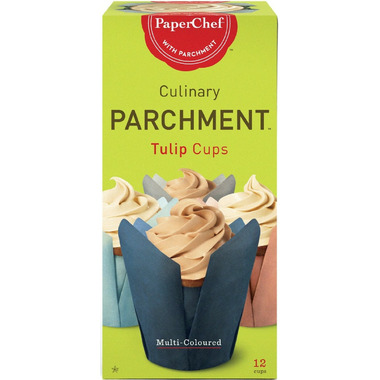 PaperChef Parchment Tulip Baking Cups Multi Coloured PaperChef Parchment Tulip Baking Cups Multi Coloured