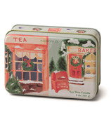Paddywax Holiday Tin With Storefront Scene Sweet Orange & Fir