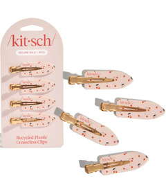 image of Kitsch Recycled Plastic Creaseless Clips Cherry Print with sku:330942