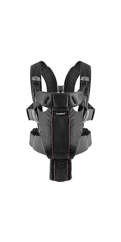 Baby bjorn miracle black mesh hotsell