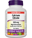 Webber Naturals Comprimés de citrate de calcium