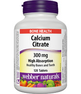 Webber Naturals Comprimés de citrate de calcium
