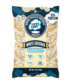 Omaha Protein Popcorn Large White Cheddar