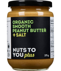 Nuts to You Plus Organic Smooth Peanut Butter + Salt