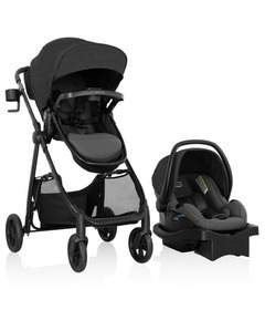 Siège d'auto pour bébé Evenflo Omni Signature, système de voyage Porto, noir