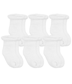 Kushies Terry Socks White