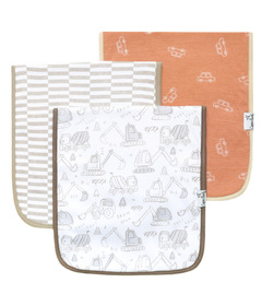 Copper Pearl Burp Cloth Set Gage