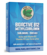 Pure Lab Vitamins B12 Bioactives 5000 mcg par Voie Sublinguale