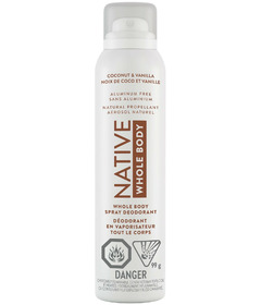 Native Whole Body Spray Deodorant Coconut & Vanilla